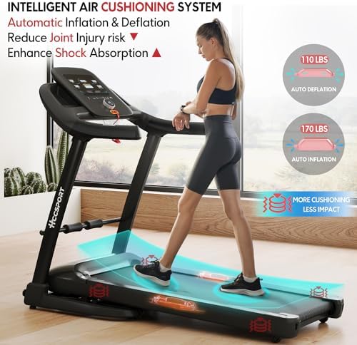 Foldable 4 in 1 Treadmill Walking Pad with Incline Remote Control Compact 3.0HP Under Desk Treadmill for Home Office Fitness 300 lbs Capacity with Handle Bar - Image 3