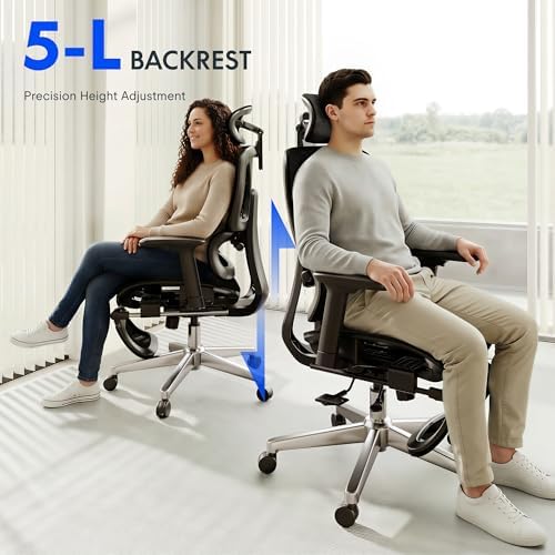 FLEXISPOT ErgoX Premium Ergonomic Office Chair Black FM-FT - Image 7