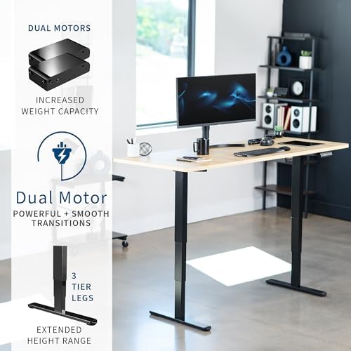 VIVO Light Wood 71 x 30 in Standing Desk, DESK-KIT-2B7C - Image 4