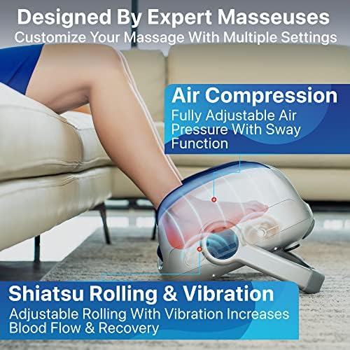 MIKO Shiatsu Foot, Leg and Calf Massager with Heat - Image 4