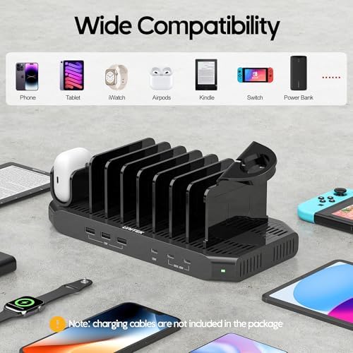 Unitek USB C Charging Station for Multi-Devices, Charger Dock with 2xPD 20W - Image 3