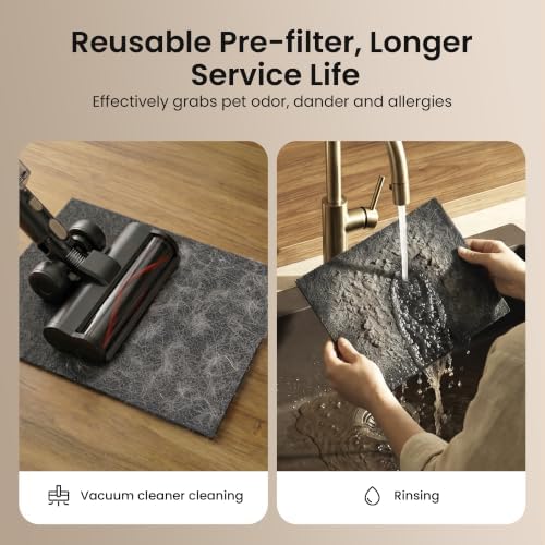 Pet Air Purifier for Home, H13 HEPA Washable Filter,Air Cleaner with APP&Air Quality Monitor for Pet Hair Dander Odor Allergies Pollutant Smoke Dust for Large Rooms 2200 Ft², Auto Mode,P365 Black - Image 6