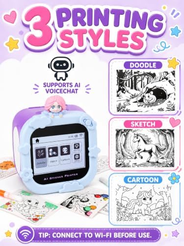 AI Sticker Printer for Kids, Frozen Toys for Girls - Image 3