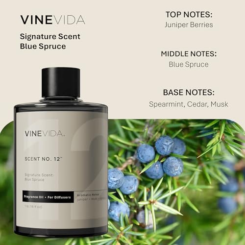 VINEVIDA [16 Fl Oz] Blue Spruce Fragrance Oil for Cold Air Diffusers, Essential Oils for Diffuser Oil Refill & Air Freshener Room Spray - Image 2