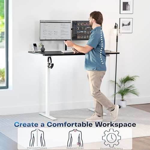 VIVO Black 60 x 30 in Standing Desk, DESK-KIT-1W6B-30 - Image 3