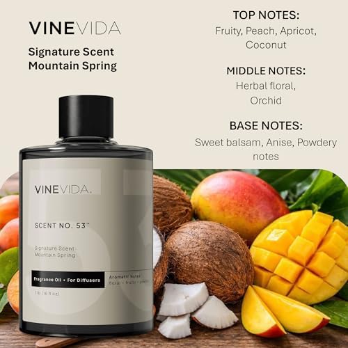 VINEVIDA [16 Fl Oz] Mountain Spring Fragrance Oil for Cold Air Diffusers, Essential Oils for Diffuser Oil Refill & Air Freshener Room Spray - Image 2