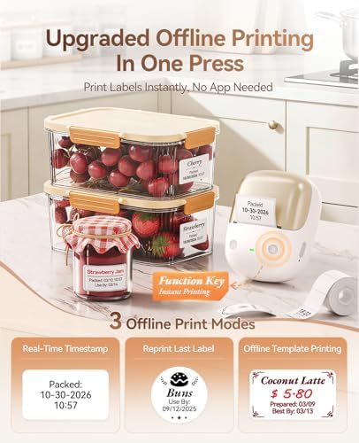 NIIMBOT B2 Pro Bluetooth Label Maker, 300DPI HD Thermal Sticker Printer - Image 2