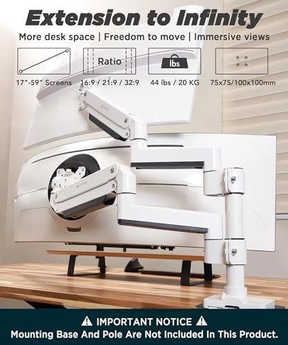 ULTRARM Heavy Duty Extension Arm Accessory for MA20PW-S Do Not Use Alone - Image 2