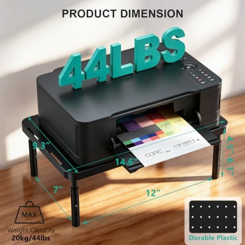 WALI Dual Monitor Riser for Desk, Adjustable Laptop Riser, up to 44 lbs - Image 2