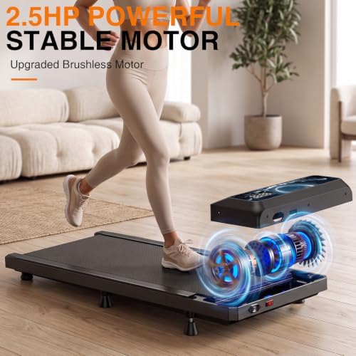 Walking with Incline Pad and Handle Bar, 2.5HP Low Noise Treadmill, 270lbs - Image 6