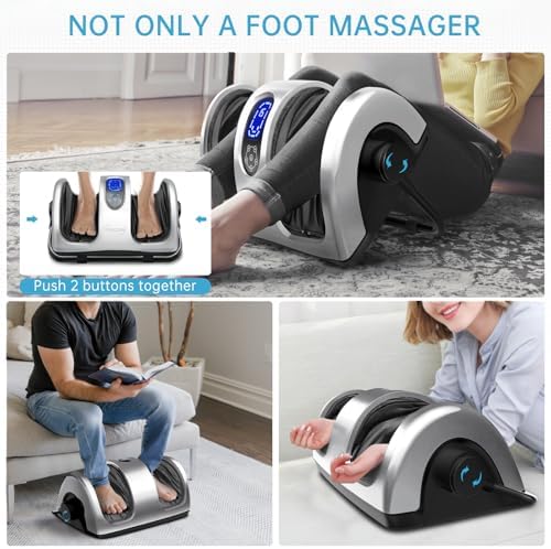 TISSCARE Shiatsu Foot Massager with Heat: FSA Eligible HSA Foot Massager for Neuropathy, Plantar Fasciitis and Pain Relief-Massage Feet/Leg/Calf/Ankle at Home/Office, Gifts for Women and Men - Image 2