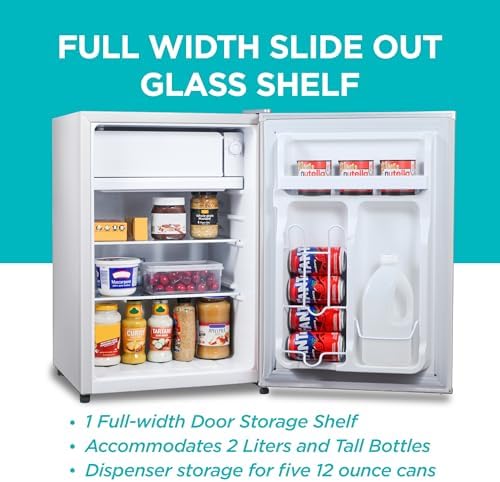 BLACK+DECKER 2.5 Cu. Ft. Compact Refrigerator, Energy Star, BCRK25W, White - Image 4