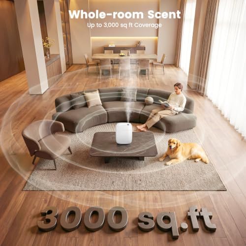 XEITIN Waterless Essential Oil Diffuser Whole House Lasting Aroma White - Image 5