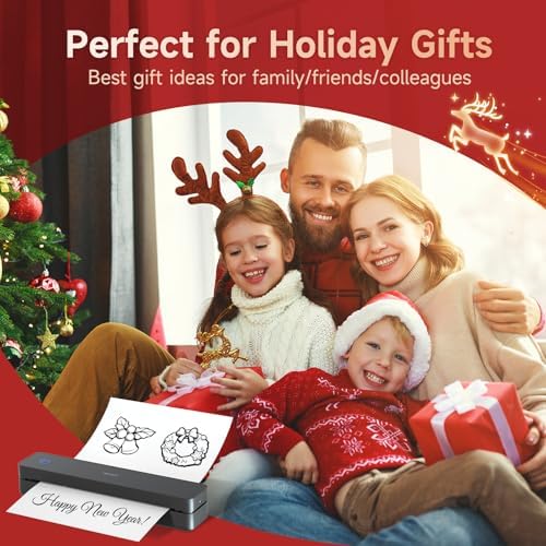 Portable Printer Wireless for Travel, Inkless Bluetooth Thermal Printer - Image 6
