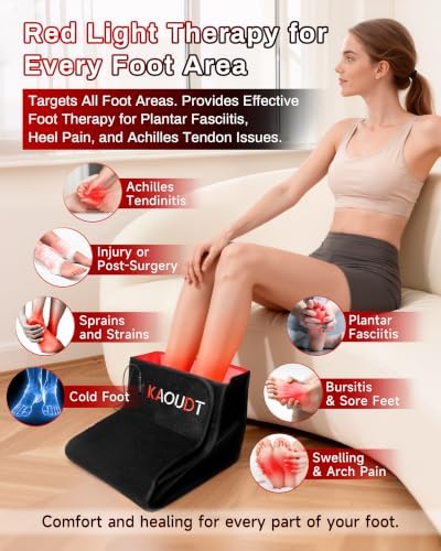 Medical Grade Red Light Therapy for Feet Neuropathy, FSA&HSA, Black - Image 4