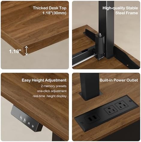 ModernMate 71" L Shaped Executive Standing Desk with 4 Drawers - Image 4