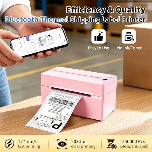 Bluetooth Thermal Label Printer,4x6 Shipping Label Printer - Image 4
