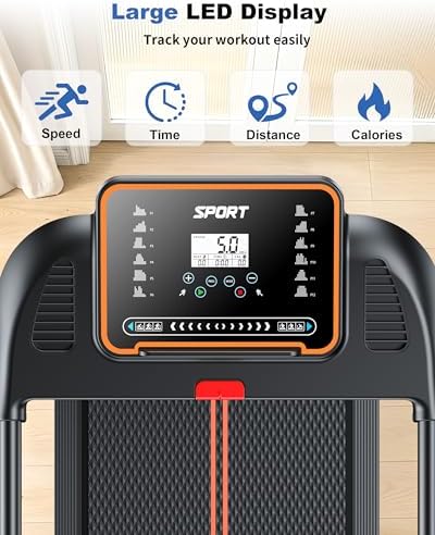 Treadmills for Home Walking Pad - Foldable Treadmill Under Desk with Handle Bar 0.6-6.2 MPH Portable Folding Pads Compact Running Machine Quiet Lightweight - Image 4