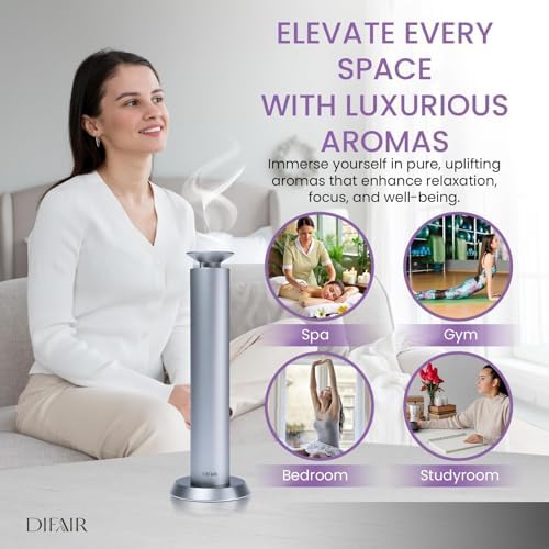 Diffuser Oil Machine, Rechargable Electric Diffuser, Aluminum Aromatherapy Diffusers for Home, Office, Spa, Cold Air Scent Diffuser, Hotel Collection Diffuser Design - Image 6
