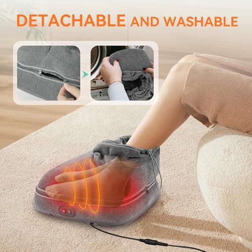 Snailax Foot Massager with Heat, 2026 Feet Warmer with Remote Control - Image 4