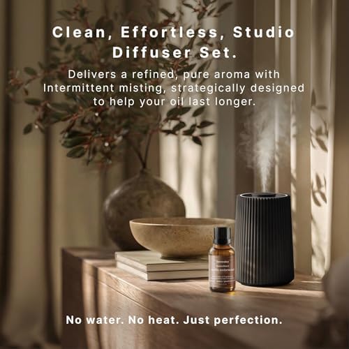 Homedics Waterless Essential Oil Diffuser with 15ml Vanilla Cedarwood Oil - Image 2