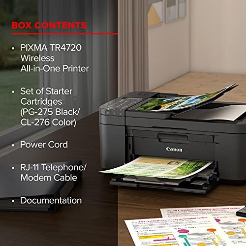 Canon PIXMA TR4720 All-in-One Wireless Printer, Home Use with Auto Document Feeder, Mobile Printing and Built-in Fax, Black - Image 5