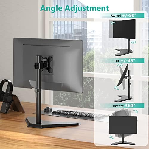 WALI Freestanding Vesa Monitor Stand for 13-32 inch Screens, up to 22 lbs - Image 4