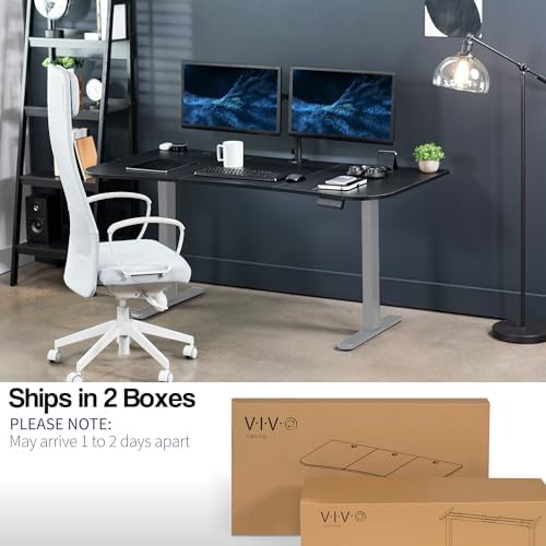 VIVO Black 63 x 32 in Standing Desk, DESK-KIT-E2G1B - Image 5