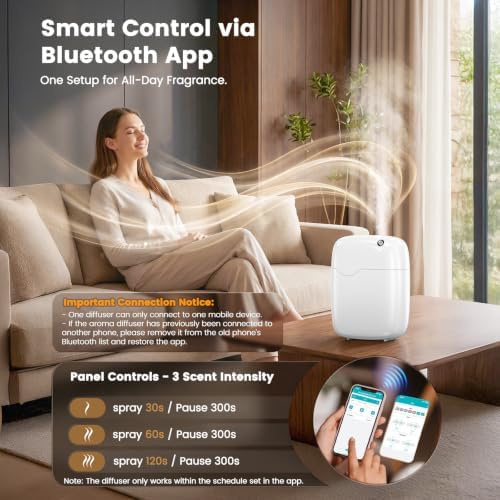 XEITIN Waterless Essential Oil Diffuser 2 x 100mL Hotel Scent Oil 3000sq.ft - Image 3