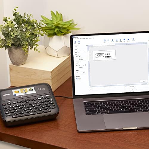 Brother P-Touch PT- D610BTVP Business Professional Connected Label Maker | Connect and Create via Bluetooth® on TZe Label Tapes up to ~1 inch,White (Pack of 3) - Image 2