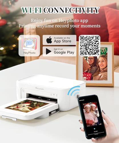 iDPRT 4x6 Photo Printer - 108 Sheets & 2 Ribbon, Instant Picture Printer for iPhone, Android - Thermal Dye Sublimation, WI-Fi Connnecting, Color Photo Printers for Home Use - Image 3