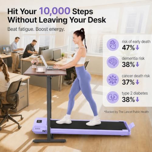 FUNMILY Upgrade Walking Pad Folding Treadmill with 12%/15% Incline & Handle Bar, 3.5HP Foldable Under Desk Compact Treadmills for Home/Office/Gym, 400+lb Capacity, Shock Absorption - Image 3