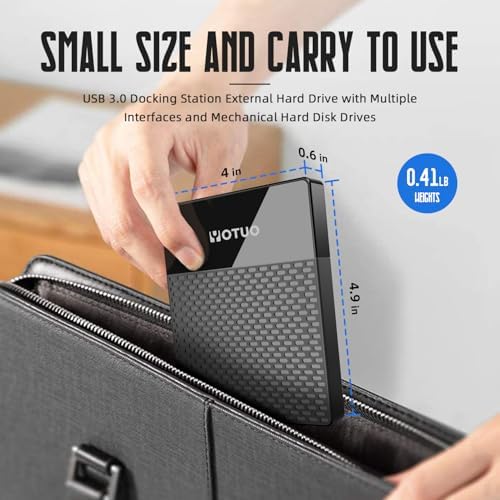YOTUO Portable 750GB Docking Station External Hard Drive, USB C Multiport Hub HDD 7-in-1, USB 3.0, SD/TF Card Reader, for Windows, Mac, Android, TV, Phone, Laptop, Desktop - Image 6