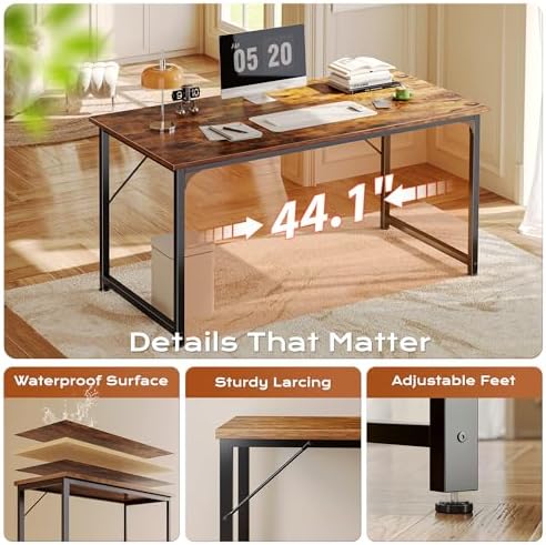 PRAISUN 47 X 24 Inch Computer Desk with Deeper Desktop - Image 7