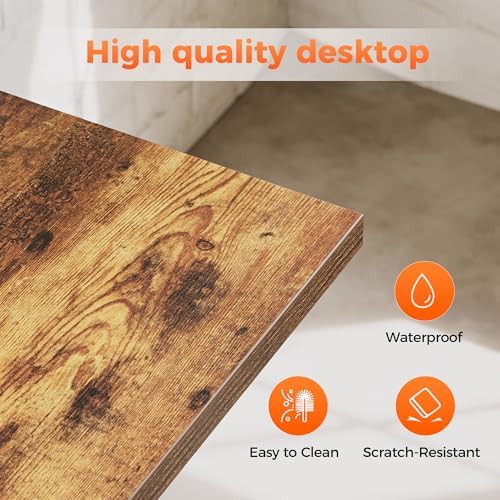 Mericonia 55x24 Inch Computer Desk, 0.6" Thick Small Office Table - Image 6