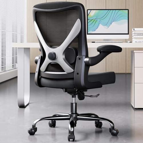 Office Chair: 330LBS Mesh Ergonomic Desk Chair Comfy with 3D Lumbar& Swivel by Ergalithic