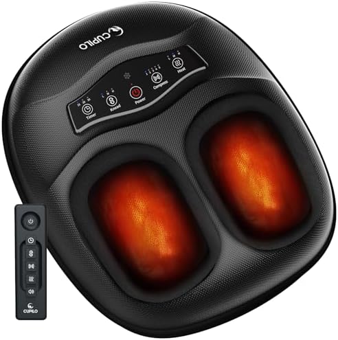 CuPiLo Foot Massager FSA Eligible HSA, Shiatsu Feet Massager with Heat by CUPILO