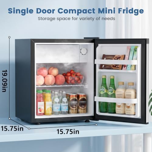 Kismile 1.3 Cu.Ft Mini Fridge with Freezer, Compact Refrigerator for Dorm - Image 3