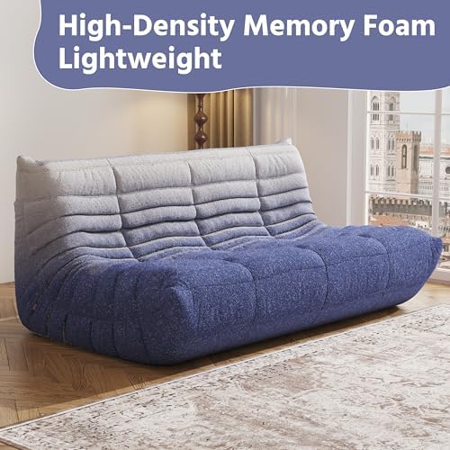 3 Seater Adults Bean Bag Chairs Togo Couch Comfy Lazy Floor Sofa - Image 4
