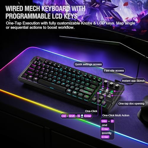 VSD K1 Pro 87‑Key Macro Mechanical Keyboard with Integrated Streaming Deck - Image 2