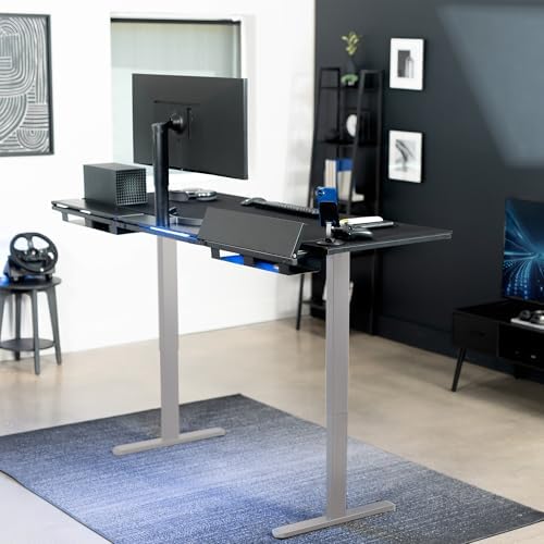 VIVO Black 71 x 30 in Standing Desk, DESK-KIT-1G6-P3B-71 - Image 2