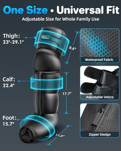 Leg Massager with Heat, Compression Boots for Circulation and Pain Relief - Image 6