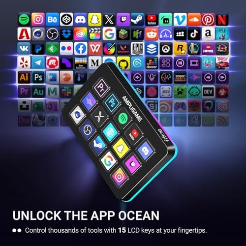 fifine D6 RGB Macro-Keyboard with 15 Programable Buttons for Multi-Tasking - Image 3