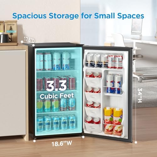 Midea 3.3 Cu.ft Mini Fridge, Energy Star Certified, Low Noise for Office - Image 2