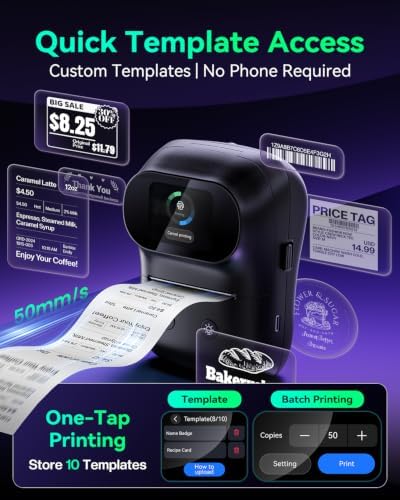 Phomemo M20Pro Label Maker, Touch Screen Bluetooth Thermal Label Printer - Image 3