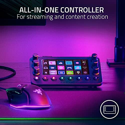 Razer Stream Controller: All-In-One Keypad for Streaming - 12 Haptic Switchblade Keys - 6 Tactile Analog Dials - 8 Programmable Buttons - Designed for PC & Mac Compatibility - Image 2