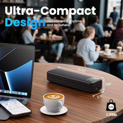 Portable Printer for Travel,Inkless Wireless Thermal Printer - Image 3