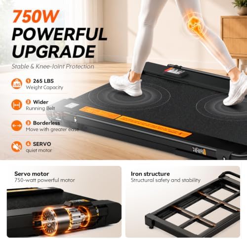 Mahrole Walking Pad with Vibration Plate and Handle Bar,Foldable Treadmill - Image 4