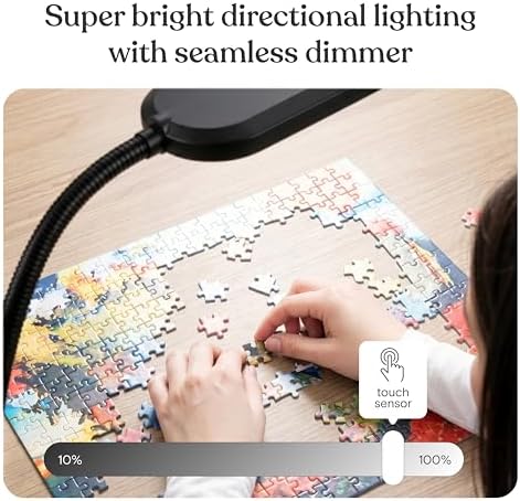 Brightech Litespan Slim LED Floor Reading Lamp - Tall with Adjustable Gooseneck, Dimmable for Living Rooms, Offices & Bedrooms - Black - Image 4