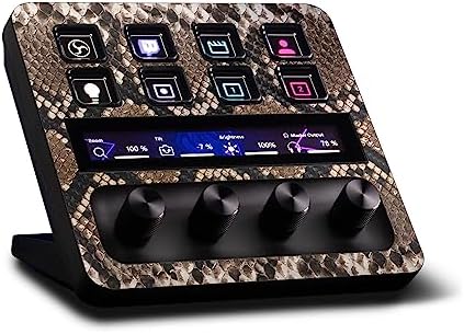 MightySkins Carbon Fiber Skin Compatible with Elgato Stream Deck + - Rattler | Protective, Durable Textured Carbon Fiber Finish | Easy to Apply, Remove, and Change Styles | Made in The USA by MIGHTY+SKINS